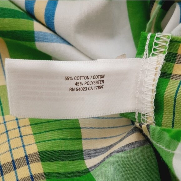 OLD NAVY Western Pearl Snap Button Plaid Shirt Green Big Kids Youth Sz XL - Picture 11 of 11